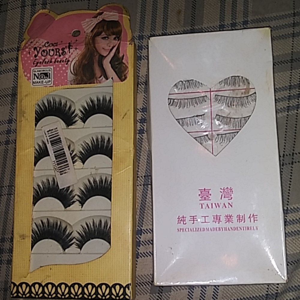 10 Mink False Eye Lashes and 10 Natural Fasle Eye